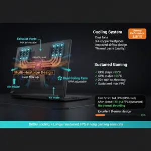 Black Friday gaming laptop deals under 60000 India cooling vents