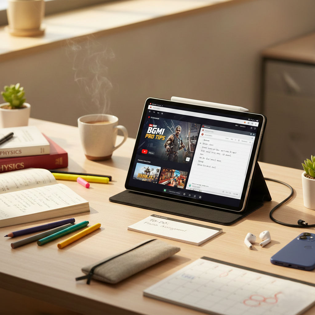 best tablet under 20000 in India 2025 study and gaming setup