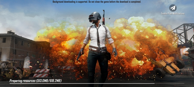 bgmi download apk resource download screen inside BGMI after installation