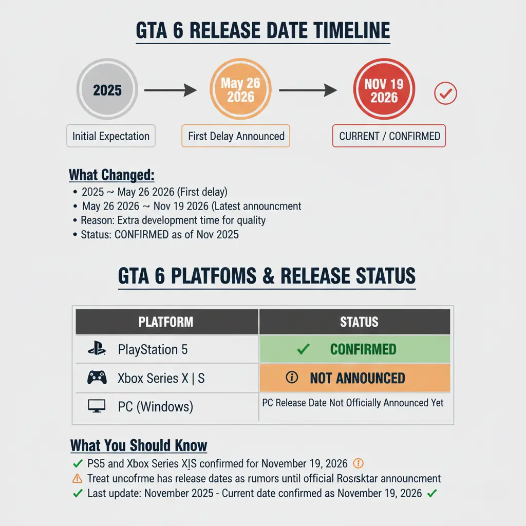 gta 6 release date timeline table 2026