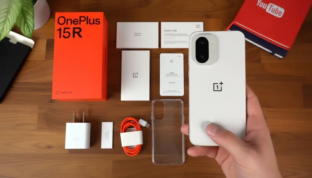 OnePlus 15R box contents and accessories