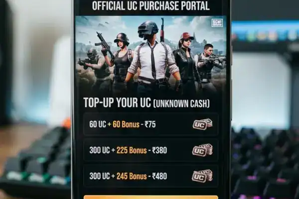 how to buy BGMI UC India 2026 - official BGMI website UniPin button