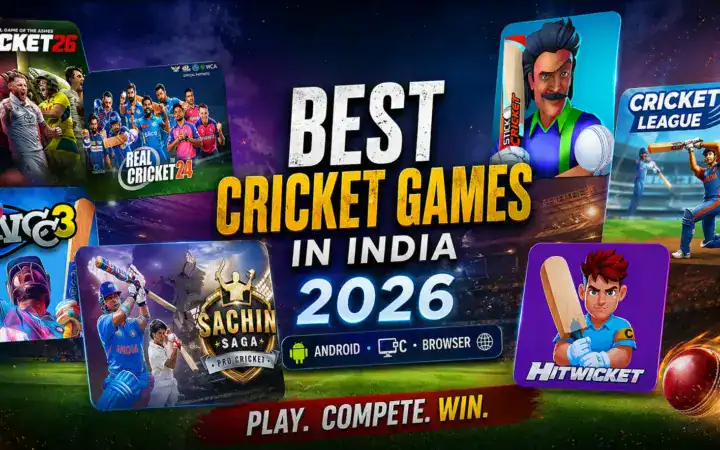 Best cricket games in India for Android, PC, console, browser, online and offline play.