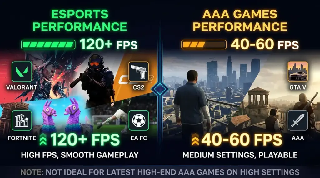 best gaming laptop under 50000 performance expectations for esports and AAA games