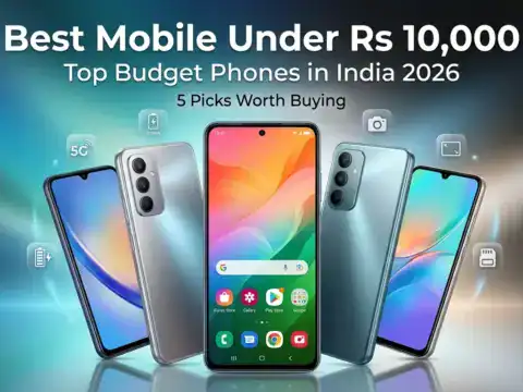 Best mobile under 10000 in India 2026 featured image with top budget smartphones