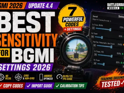best sensitivity for bgmi settings 2026