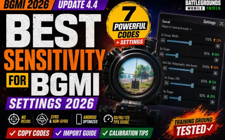best sensitivity for bgmi settings 2026