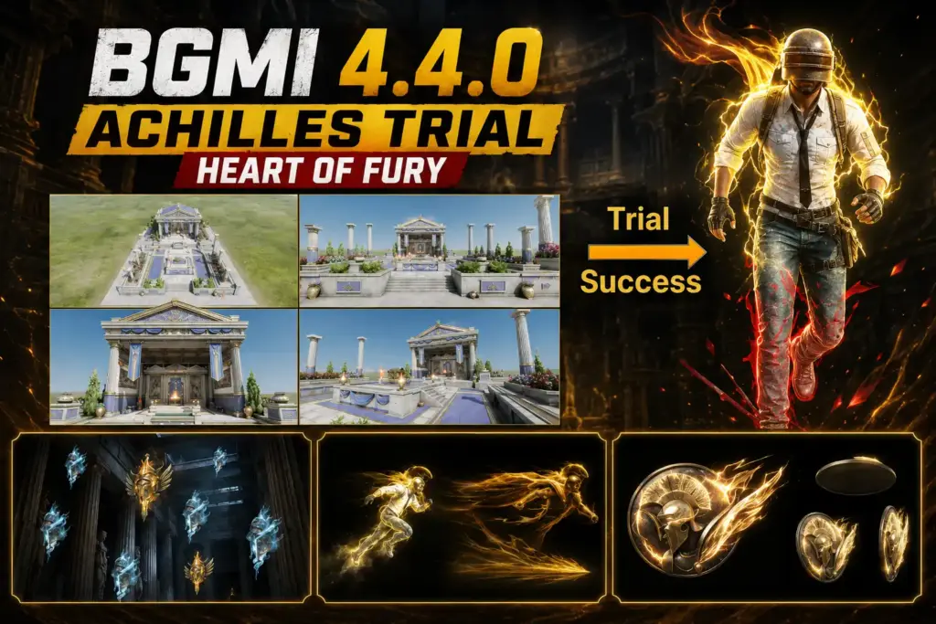 BGMI 4.4.0 Achilles Trial Heart of Fury