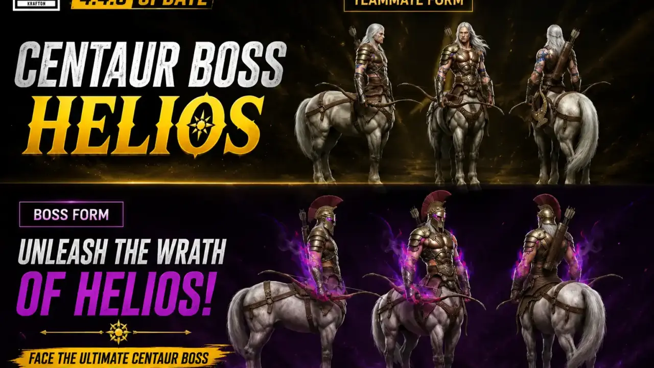 bgmi 4.4 centaur boss helios