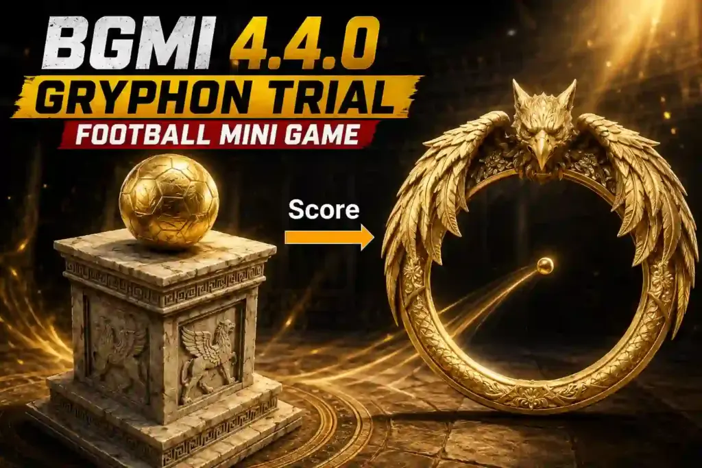 BGMI 4.4.0 Gryphon Trial football mini game