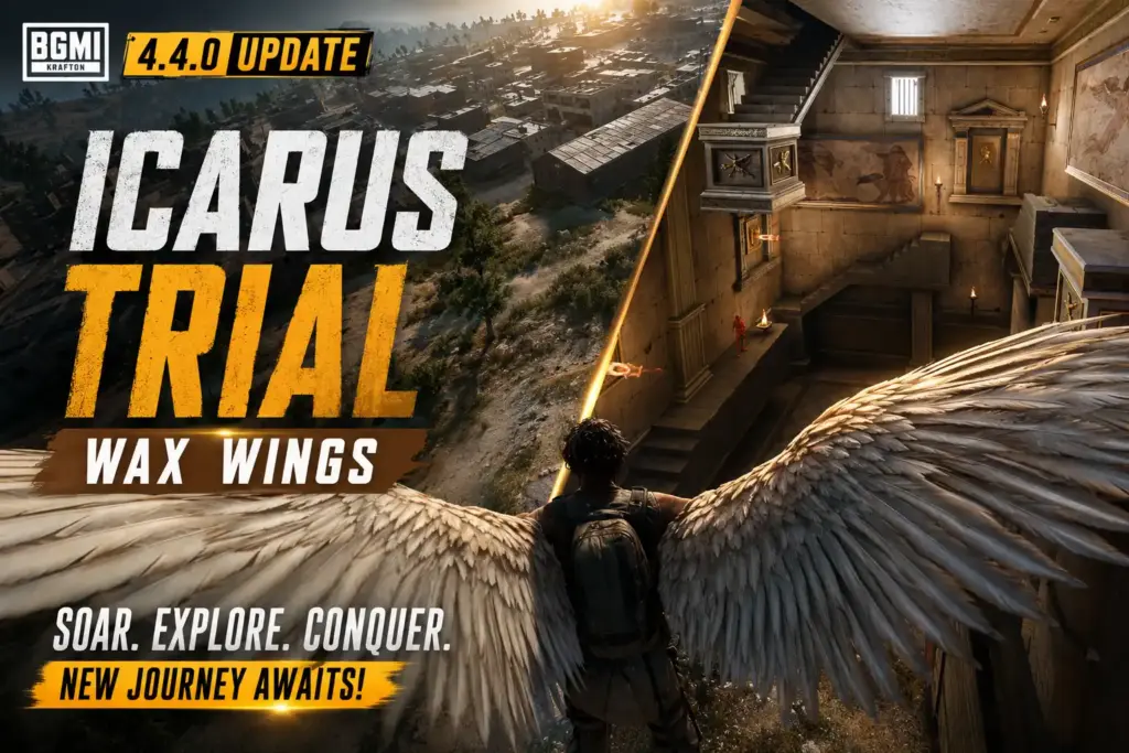 BGMI 4.4.0 update Icarus Trial Wax Wings