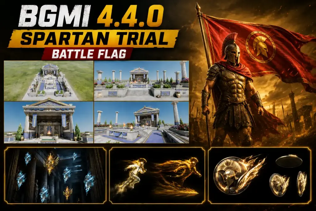 BGMI 4.4.0 Spartan Trial Battle Flag