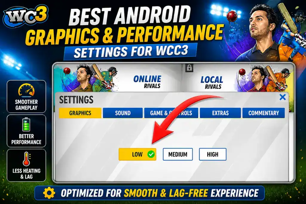 WCC3 best settings for Android phones